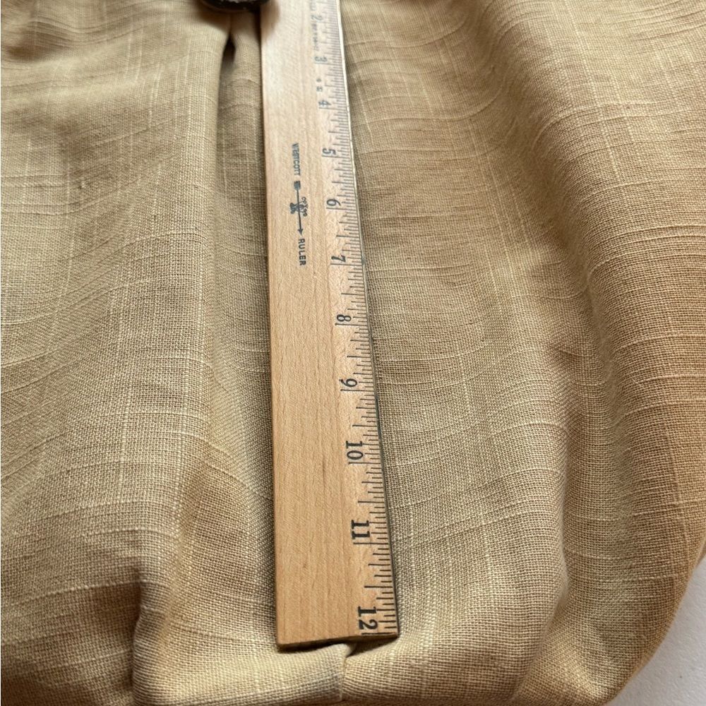 J. Jill Women’s Tan Linen Woven Tote Hobo Hand Bag - Picture 14 of 15